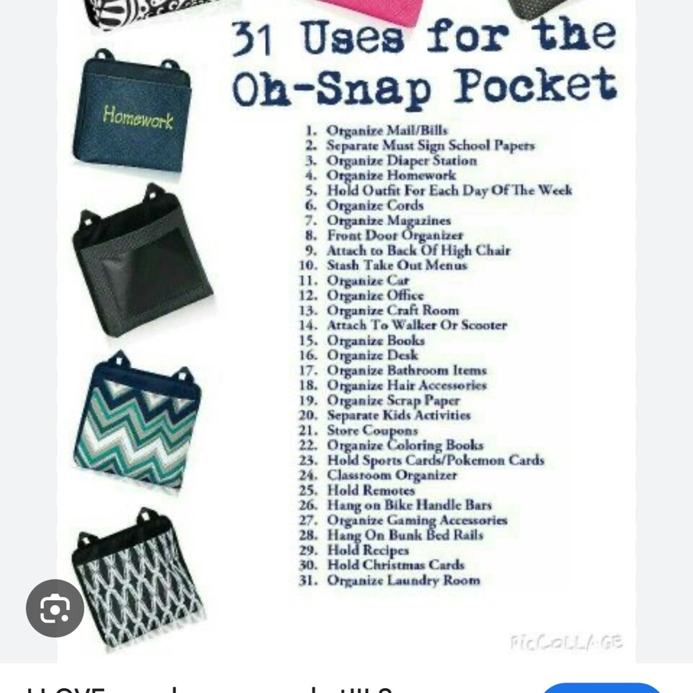 Thirty-One Navy Blue Oh Snap Organizers-